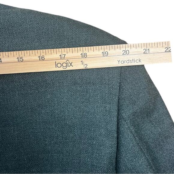 Vintage Loro Piana Wool Blazer Dark Pine Green Luxe Men’s 44R Union Made USA - Picture 13 of 16
